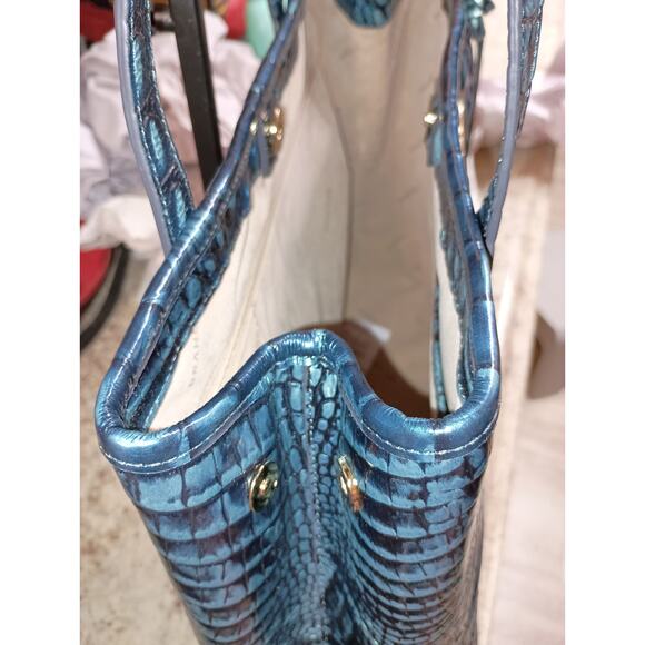 HTF NWT Brahmin Original "VERDIGRIS" Melbourne medium Julian - Picture 7 of 10